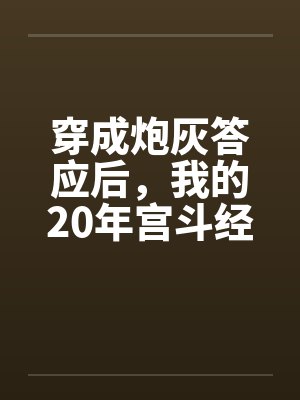 穿成炮灰答应后,我的20年宫斗经验有用武之地了
